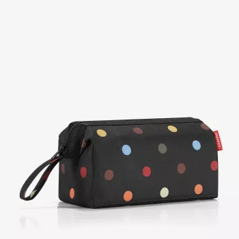 Reisenthel WC7009 Travel Cosmetic Dots torbica za toaletne potrebščine – večbarvni poliester z zadrgo, 3 žepi