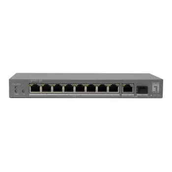 LevelOne PoE+ stikalo 8xGE PoE/1xGE/1xSFP 120W neupravljano plastično