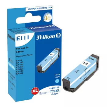 Pelikan E111 združljiva kartuša s črnilom svetlo cian visok izkoristek (XL) za Epson Expression Photo XP-55/XP-750/XP-760/XP-850/XP-950/XP-960 - 1 paket