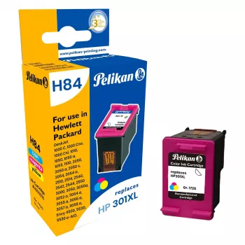 Pelikan kompatibilna kartuša s črnilom za HP 301XL (CH564EE) – črna, velik doseg, obnovljena