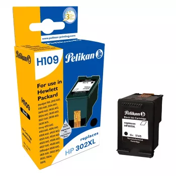 Pelikan združljiva kartuša s črnilom za HP 302XL (F6U68AE) - črna