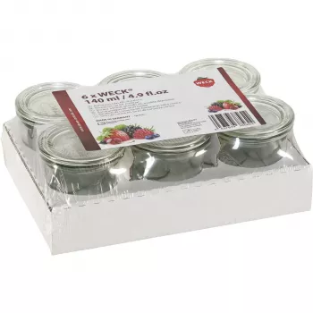 WECK mini kozarec 140ml pladenj 6 kosov