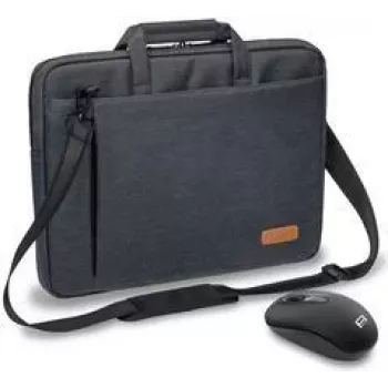 PEDEA torba za prenosnik ELEGANCE 39,6 cm (15,6 inch) siva + miška