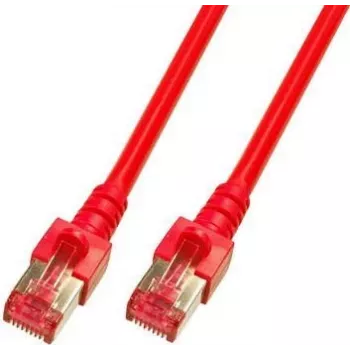 EFB Elektronik ECOLAN RJ45 patch kabel Cat.6 S/FTP LSZH rdeč 0,5m