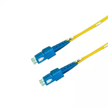 GRAFENTHAL OS2 enorodovni optični patch kabel LC/UPC na LC/UPC dupleks 1m rumen