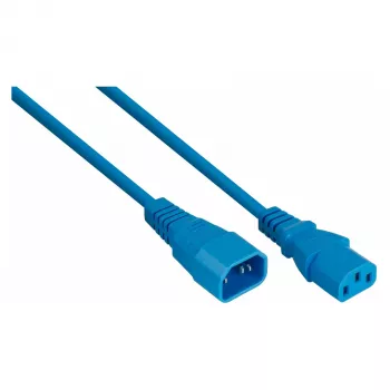 KABELMEISTER podaljševalni napajalni kabel IEC C14 na C13, moder, 1,0 m, 1,00 mm², 10 A, 250 V