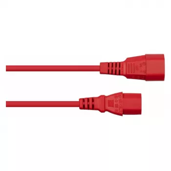 Kabelmeister podaljševalni napajalni kabel C14 na C13 rdeč 2m 1.00mm² H05VV-F