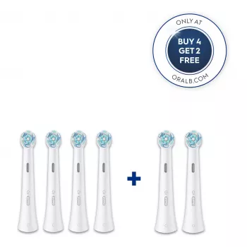 Oral-B iO Gentle Care glave ščetk bele, 6 kosov
