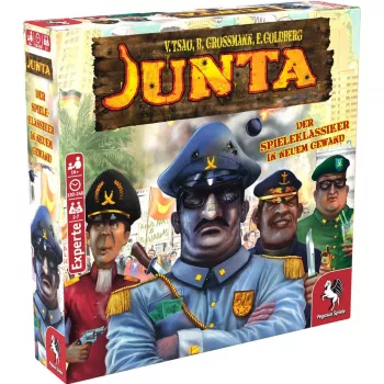 Pegasus Spiele Junta družabna igra - strategija, blefiranje, pogajanja - od 16 let - 4-7 igralcev - 120-240 min