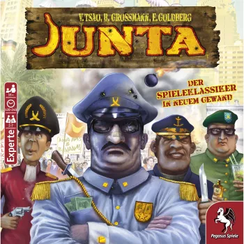 Pegasus Spiele Junta družabna igra - strategija, blefiranje, pogajanja - od 16 let - 4-7 igralcev - 120-240 min