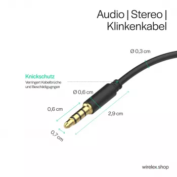 ShiverPeaks avdio kabel jack vtič mini jack