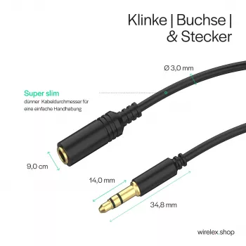 ShiverPeaks avdio kabel jack mini flex