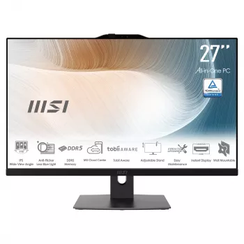 MSI Modern AM272P 1M-1427AT vse-v-enem računalnik, 27 inch FHD IPS, Intel Core i5-14400, 16GB RAM, 512GB SSD, Windows 10 Pro