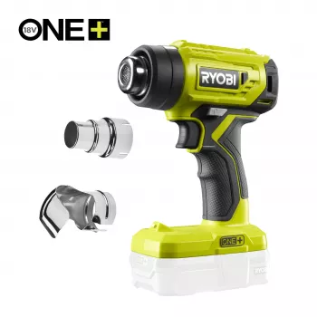 RYOBI One+ 18V akumulatorska toplotna pištola R18HG-0 (naprava brez baterije) - 250°C/460°C, 170 L/min