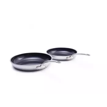 GreenPan Barcelona Pro 2-delni set ponv za cvrtje 24+28 cm črn