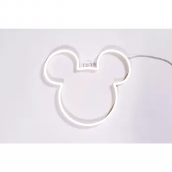 Yellowpop Neon Disney Mini Mickey Ears LED znak – toplo bela, USB napajanje