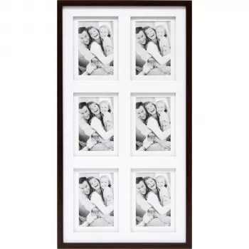Deknudt S65KQ6 6x10x15 lesen galerijski okvir rjav za več slik 10x15 cm pokončno