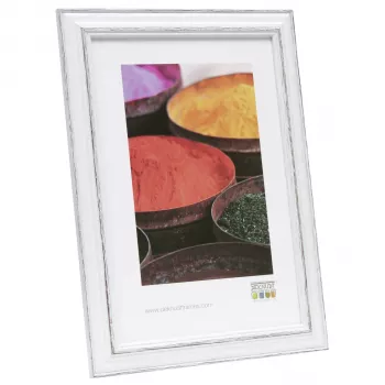 DEKNUDT S221H3 lesen okvir za slike 10x15 cm črn z belim paspartujem