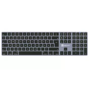 Logickeyboard Titan DE (Mac) – nemška tipkovnica z osvetlitvijo, žična, USB