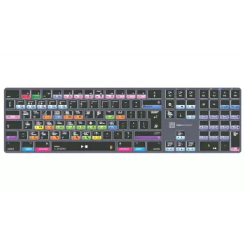 Logickeyboard FL Studio TITAN tipkovnica za Mac – žična USB – črna z barvno označenimi tipkami