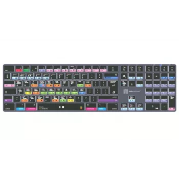 Logickeyboard FL Studio TITAN tipkovnica za Mac – žična USB – črna z barvno označenimi tipkami