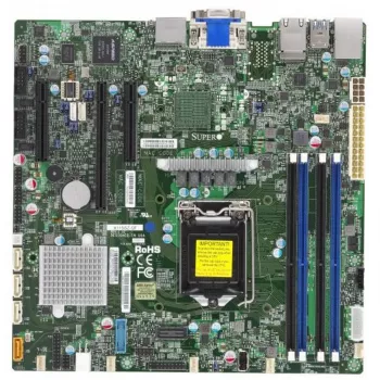 Supermicro X11SSZ-QF matična plošča Micro-ATX, LGA 1151, Intel C236, DDR4, dvojni Gigabit LAN, IPMI, integrirana grafika, HD zvok