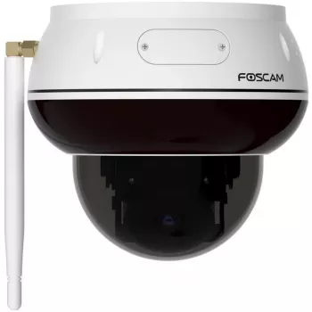 Foscam D8T-W bela 4K 8MP zunanja Wi-Fi 6 PTZ dome IP varnostna kamera s prepoznavanjem AI, IK10 odpornost proti vandalizmu, IP66 zaščita pred vremenskimi vplivi