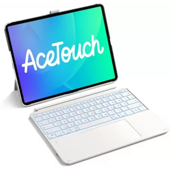 Inateck tipkovnica Ace Touch iPad 13 kompatibilna QWERTZ bela