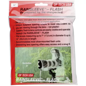 OP/TECH Rain-Sleeve Flash 2 kosa prozoren