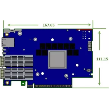 Nvidia BlueField-3 B3220L E-Series FHHL SuperNIC enota za obdelavo podatkov