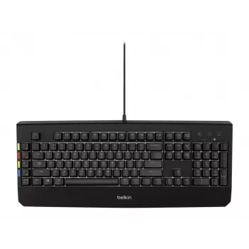 Belkin 2-4-8 Port Secure KVM USB tipkovnica z osvetlitvijo DE QWERTZ