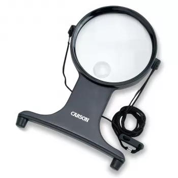 Carson HF-25 MagniFree LED luča s povečevalnim steklom 2x/5x 11cm črna