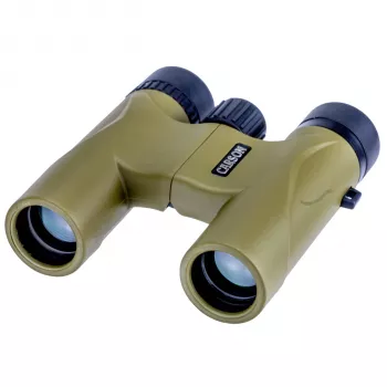 Carson Stinger 10x25 monokular – popolnoma večkrat prevlečen BK-7 strešni prizem – kaki