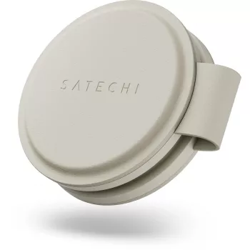 Satechi OntheGo 2-v-1 brezžični polnilnik s Qi2, 15W, Sand