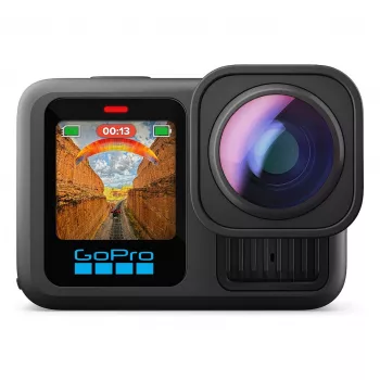 GoPro HERO13 Black Ultra Wide Edition akcijska kamera 4K, 5.3K, 2.7K, zaslon na dotik, Ultra HD, vodoodporna, GPS, odporna proti prahu, Bluetooth, Wi-Fi, počasni posnetki, Full HD (CHDRB-133-RW)