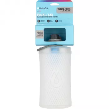 HydraPak Flux+ 1,5L filtrska steklenica za vodo - Clear/HP Blue