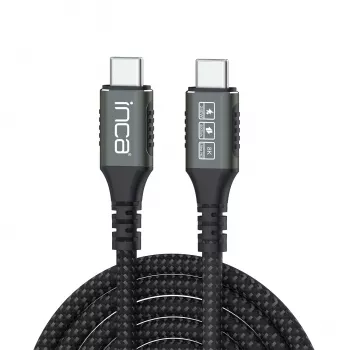 INCA kabel USB-C na USB-C USB 4.0 40Gbps PD 3.1 240W 8K UltraHD 0,80m (ITCT-40)