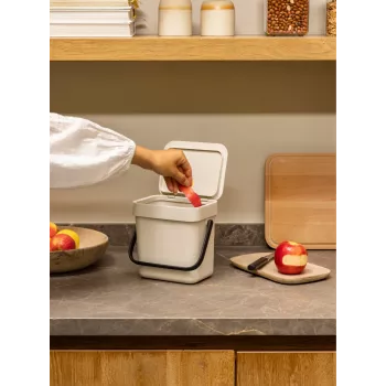 Brabantia Sort & Go koš za smeti Soft Beige 3 L (251689)