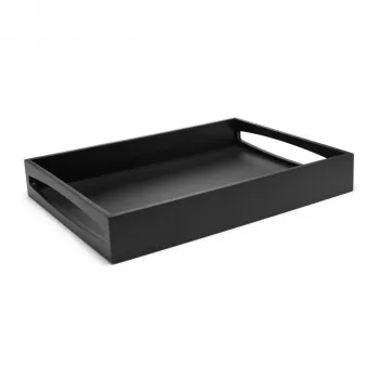 Leopold Vienna Zilverstad pladenj črn 300x400x60mm les LV618000
