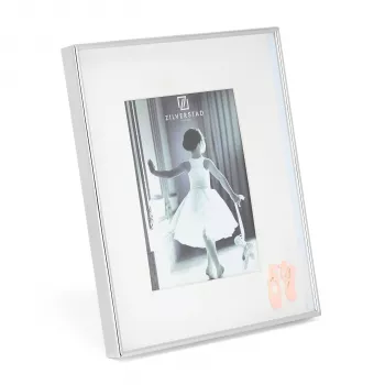 Zilverstad Ballerina 10x15 kovinski okvir za portretne fotografije s paspartujem, srebrn