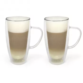 Bredemeijer Duos dvostenski kozarec za latte macchiato 400ml - 2 kosa