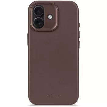 Decoded usnjen zadnji pokrov za iPhone 17 z MagSafe - Chocolate Brown