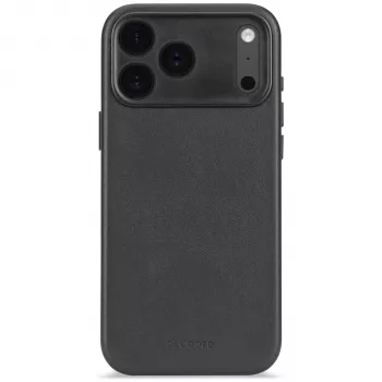 Decoded usnjen zadnji pokrov za iPhone 17 Pro z MagSafe (črn)