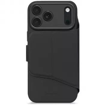 Decoded Textured Silicone snemljiva denarnica za iPhone 17 Pro z MagSafe, Phantom Black