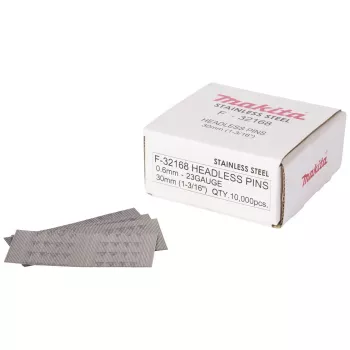 Makita F-32168 nerjaveči žeblji 0,6 x 30 mm 10000 kosov 23 Gauge brez glave