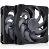 Noctua NF-A12x25 G2 PWM Sx2-PP chromax.black 120 mm ohišni ventilator (2-delni paket, črn)