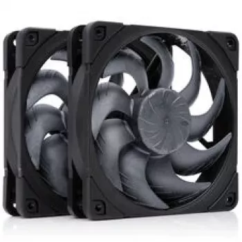 Noctua NF-A12x25 G2 PWM Sx2-PP chromax.black 120 mm ohišni ventilator (2-delni paket, črn)