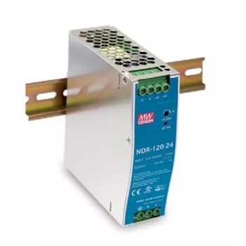 Mean Well NDR-120-24 120W 24V 5A napajalnik za DIN letev