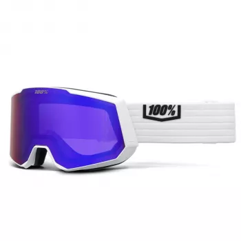 Smučarska očala 100% Snowcraft XL White HiPER Violet Mirror