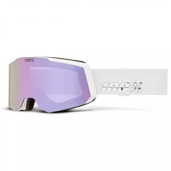 100% Snowcraft S smučarska očala bela HiPER Lavender Mirror